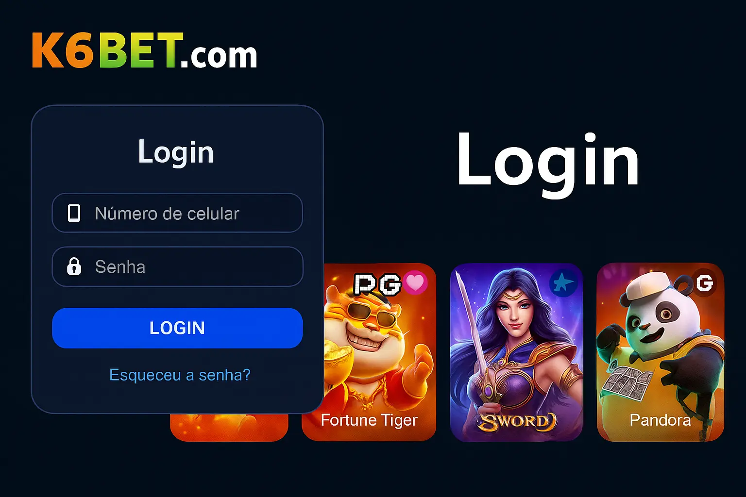Não Perca tempo, o rRgistro na site K6BET.COM